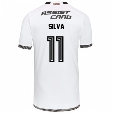 Kandiny Kinder Martín Silva #11 Weiß Schwarz Heimtrikot Trikot 2024/25 T-Shirt