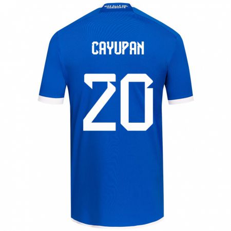 Kandiny Kinder Natalia Cayupán #20 Blau Weiss Heimtrikot Trikot 2024/25 T-Shirt