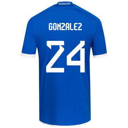 Kandiny Kinder Emma González #24 Blau Weiss Heimtrikot Trikot 2024/25 T-Shirt