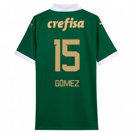 Kandiny Kinder Gustavo Gómez #15 Grün Weiß Heimtrikot Trikot 2024/25 T-Shirt