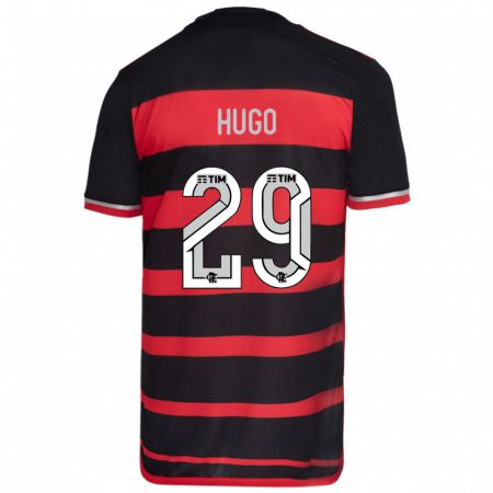 Kandiny Kinder Victor Hugo #29 Rot Schwarz Heimtrikot Trikot 2024/25 T-Shirt