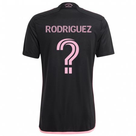 Kandiny Kinder Emerson Rodríguez #0 Schwarz Auswärtstrikot Trikot 2024/25 T-Shirt