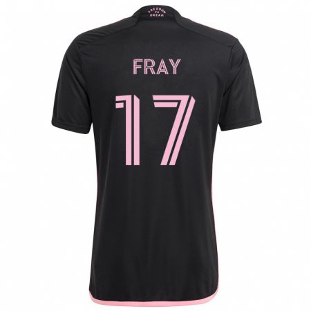 Kandiny Kinder Ian Fray #17 Schwarz Auswärtstrikot Trikot 2024/25 T-Shirt