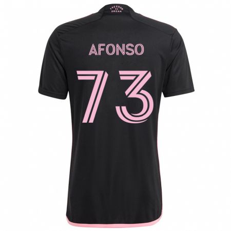 Kandiny Kinder Leo Afonso #73 Schwarz Auswärtstrikot Trikot 2024/25 T-Shirt