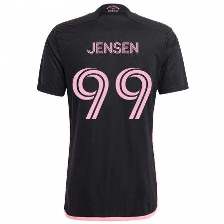 Kandiny Kinder Cole Jensen #99 Schwarz Auswärtstrikot Trikot 2024/25 T-Shirt