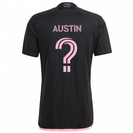 Kandiny Kinder Tyler Austin #0 Schwarz Auswärtstrikot Trikot 2024/25 T-Shirt