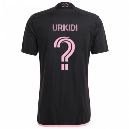 Kandiny Kinder Ian Urkidi #0 Schwarz Auswärtstrikot Trikot 2024/25 T-Shirt