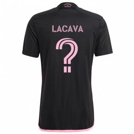 Kandiny Kinder Jake Lacava #0 Schwarz Auswärtstrikot Trikot 2024/25 T-Shirt