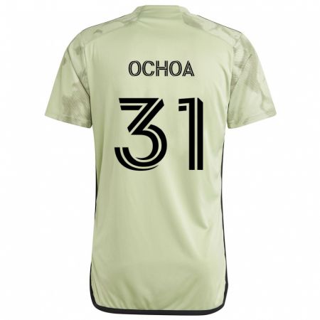 Kandiny Kinder David Ochoa #31 Hellgrün Auswärtstrikot Trikot 2024/25 T-Shirt