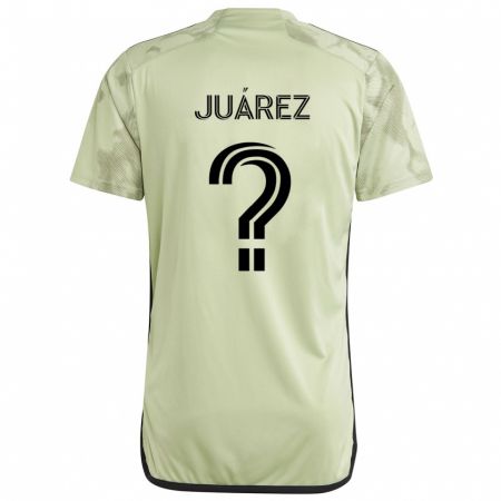 Kandiny Kinder Anthony Juárez #0 Hellgrün Auswärtstrikot Trikot 2024/25 T-Shirt