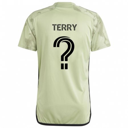 Kandiny Kinder Jude Terry #0 Hellgrün Auswärtstrikot Trikot 2024/25 T-Shirt