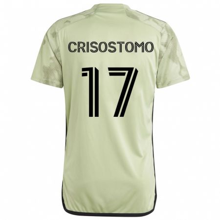 Kandiny Kinder Danny Crisostomo #17 Hellgrün Auswärtstrikot Trikot 2024/25 T-Shirt