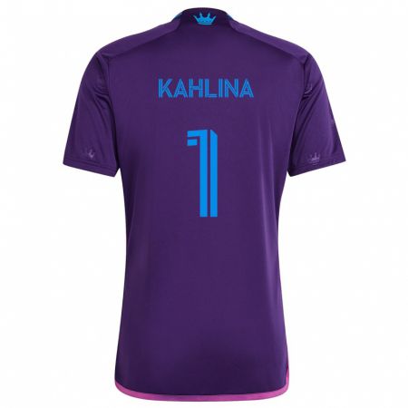 Kandiny Kinder Kristijan Kahlina #1 Lila-Blau Auswärtstrikot Trikot 2024/25 T-Shirt