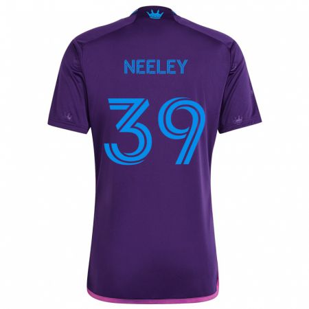 Kandiny Kinder Jack Neeley #39 Lila-Blau Auswärtstrikot Trikot 2024/25 T-Shirt