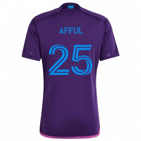 Kandiny Kinder Harrison Afful #25 Lila-Blau Auswärtstrikot Trikot 2024/25 T-Shirt