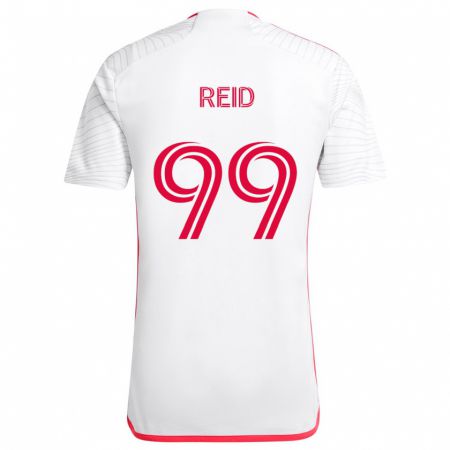 Kandiny Kinder Jayden Reid #99 Weiß Rot Auswärtstrikot Trikot 2024/25 T-Shirt