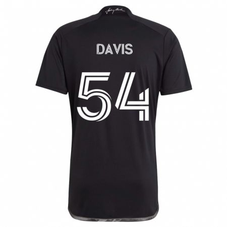 Kandiny Kinder Sean Davis #54 Schwarz Auswärtstrikot Trikot 2024/25 T-Shirt