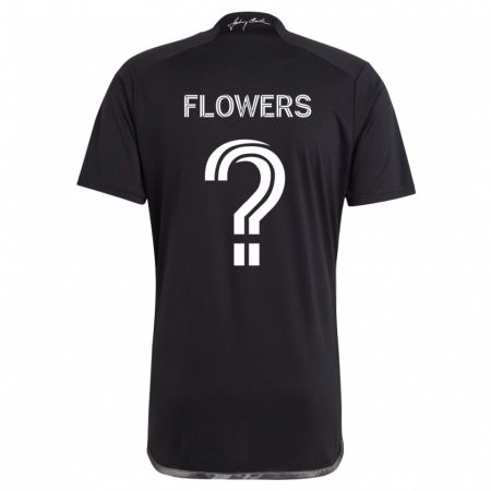 Kandiny Kinder Ashton Flowers #0 Schwarz Auswärtstrikot Trikot 2024/25 T-Shirt