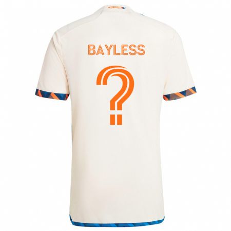 Kandiny Kinder Blake Bayless #0 Weiß Orange Auswärtstrikot Trikot 2024/25 T-Shirt