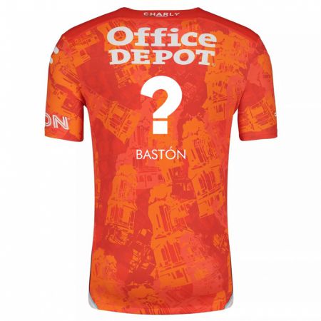 Kandiny Kinder Borja Bastón #0 Orange Weiß Auswärtstrikot Trikot 2024/25 T-Shirt