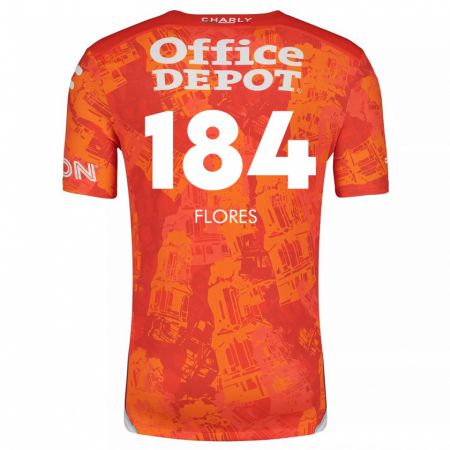 Kandiny Kinder Jason Flores #184 Orange Weiß Auswärtstrikot Trikot 2024/25 T-Shirt