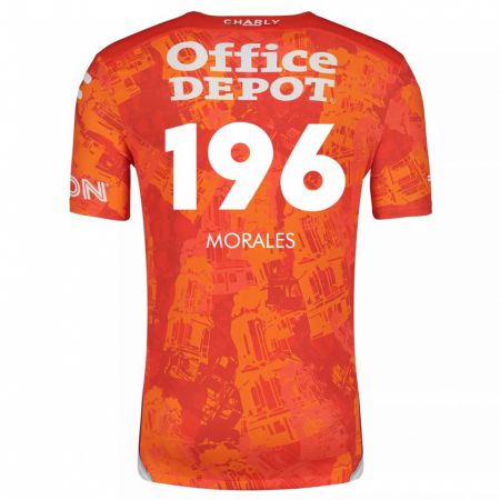 Kandiny Kinder Erik Morales #196 Orange Weiß Auswärtstrikot Trikot 2024/25 T-Shirt