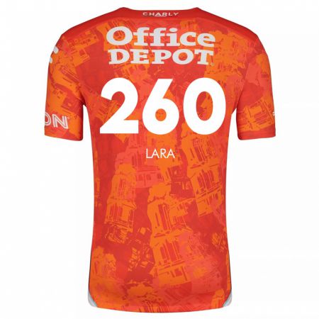 Kandiny Kinder Jesús Lara #260 Orange Weiß Auswärtstrikot Trikot 2024/25 T-Shirt