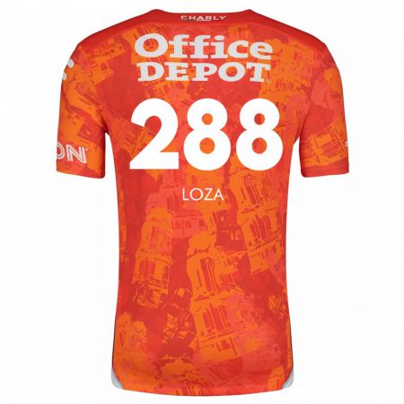 Kandiny Kinder Santino Loza #288 Orange Weiß Auswärtstrikot Trikot 2024/25 T-Shirt