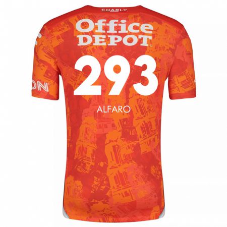 Kandiny Kinder Cristóbal Alfaro #293 Orange Weiß Auswärtstrikot Trikot 2024/25 T-Shirt