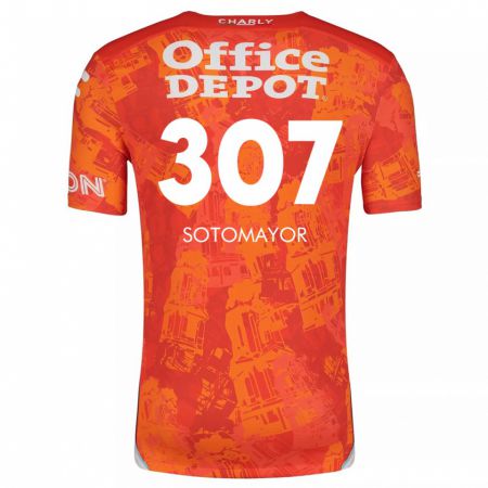 Kandiny Kinder Jacob Sotomayor #307 Orange Weiß Auswärtstrikot Trikot 2024/25 T-Shirt