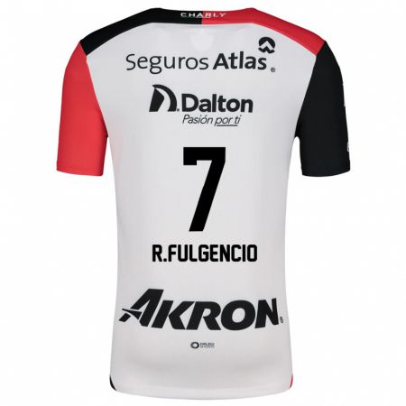 Kandiny Kinder Raymundo Fulgencio #7 Weiß Rot Schwarz Auswärtstrikot Trikot 2024/25 T-Shirt