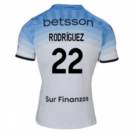 Kandiny Kinder Baltasar Rodríguez #22 Weiß Blau Schwarz Auswärtstrikot Trikot 2024/25 T-Shirt