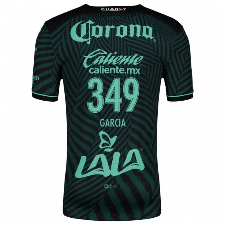 Kandiny Kinder Diego García #349 Schwarz Grün Auswärtstrikot Trikot 2024/25 T-Shirt