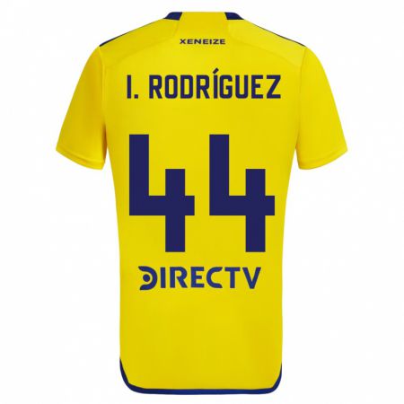 Kandiny Kinder Ignacio Rodríguez #44 Gelb Blau Auswärtstrikot Trikot 2024/25 T-Shirt