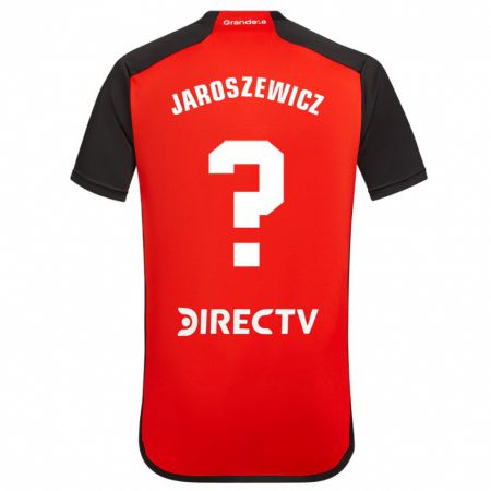 Kandiny Kinder Franco Jaroszewicz #0 Rot Schwarz Weiß Auswärtstrikot Trikot 2024/25 T-Shirt