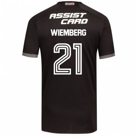 Kandiny Kinder Erick Wiemberg #21 Schwarz-Weiss Auswärtstrikot Trikot 2024/25 T-Shirt