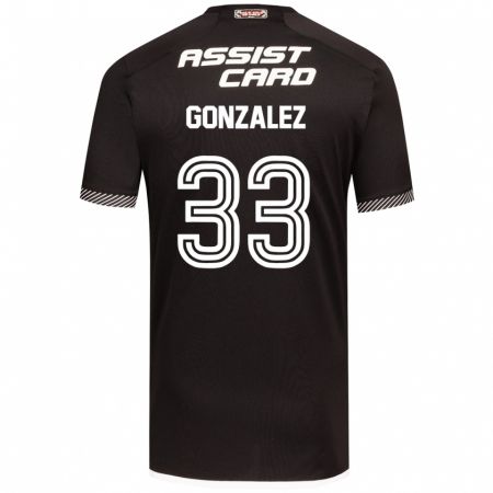 Kandiny Kinder Ramiro González #33 Schwarz-Weiss Auswärtstrikot Trikot 2024/25 T-Shirt