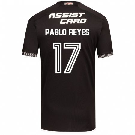 Kandiny Kinder Juan Pablo Reyes #17 Schwarz-Weiss Auswärtstrikot Trikot 2024/25 T-Shirt