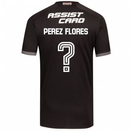 Kandiny Kinder Benjamín Pérez Flores #0 Schwarz-Weiss Auswärtstrikot Trikot 2024/25 T-Shirt