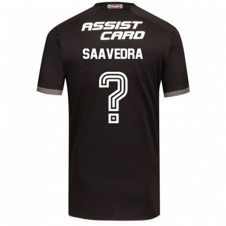 Kandiny Kinder Danilo Saavedra #0 Schwarz-Weiss Auswärtstrikot Trikot 2024/25 T-Shirt