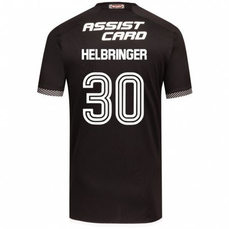 Kandiny Kinder Aixa Helbringer #30 Schwarz-Weiss Auswärtstrikot Trikot 2024/25 T-Shirt