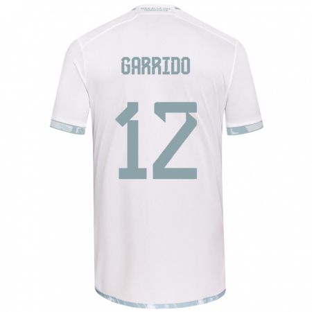 Kandiny Kinder Pedro Garrido #12 Weiß Grau Auswärtstrikot Trikot 2024/25 T-Shirt