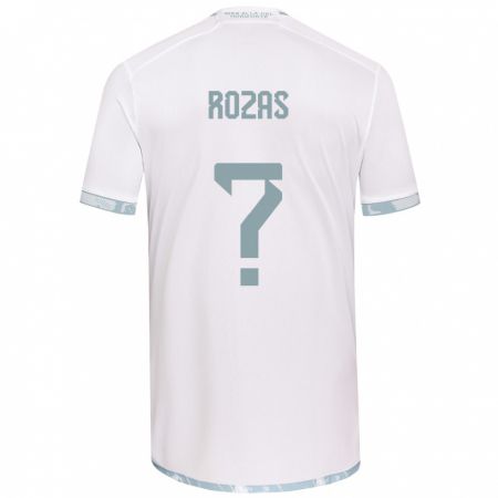 Kandiny Kinder Sergio Rozas #0 Weiß Grau Auswärtstrikot Trikot 2024/25 T-Shirt