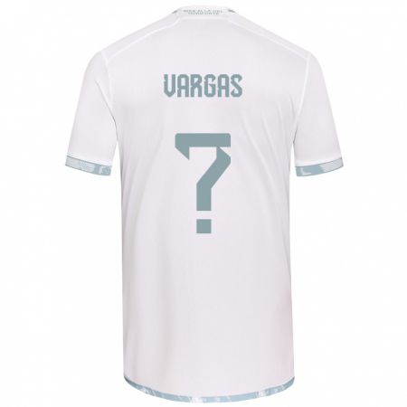 Kandiny Kinder Diego Vargas #0 Weiß Grau Auswärtstrikot Trikot 2024/25 T-Shirt