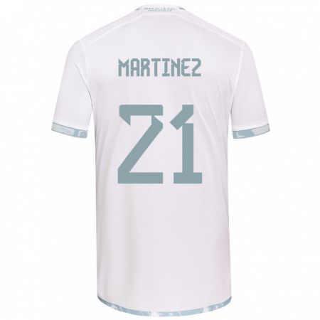 Kandiny Kinder Maria Martínez #21 Weiß Grau Auswärtstrikot Trikot 2024/25 T-Shirt