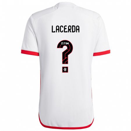 Kandiny Kinder Iago Lacerda #0 Weiß Rot Auswärtstrikot Trikot 2024/25 T-Shirt