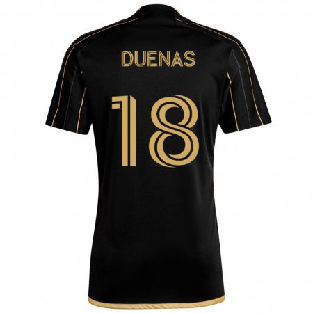 Kandiny Herren Érik Dueñas #18 Schwarzes Gold Heimtrikot Trikot 2024/25 T-Shirt