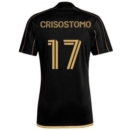 Kandiny Herren Danny Crisostomo #17 Schwarzes Gold Heimtrikot Trikot 2024/25 T-Shirt