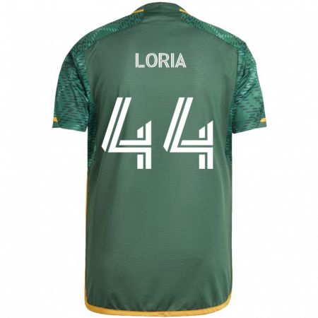 Kandiny Herren Marvin Loría #44 Grün Orange Heimtrikot Trikot 2024/25 T-Shirt