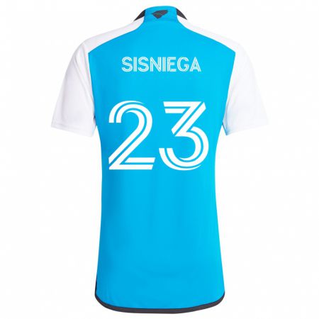 Kandiny Herren Pablo Sisniega #23 Blau Weiss Heimtrikot Trikot 2024/25 T-Shirt